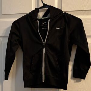 Nike Kids Black Zip-Up Hoodie